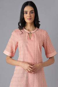 Peach Casual kurta