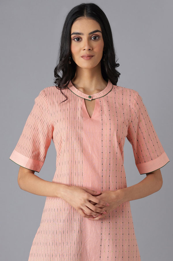 Peach Casual kurta