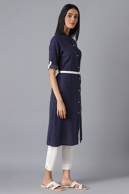 Navy Casual kurta