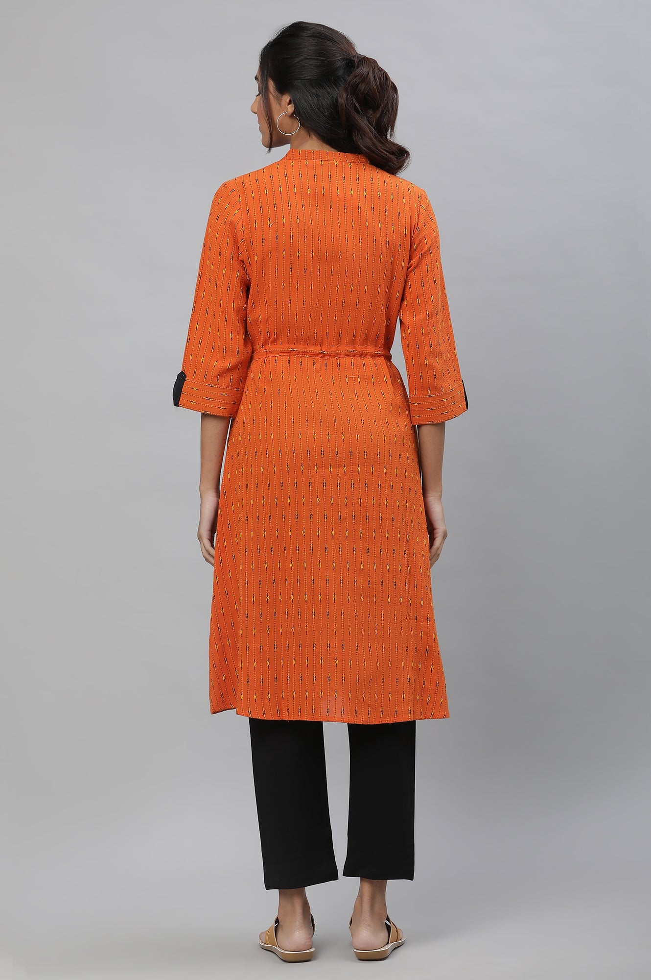 Orange Casual kurta