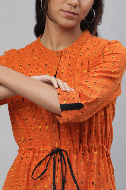 Orange Casual kurta