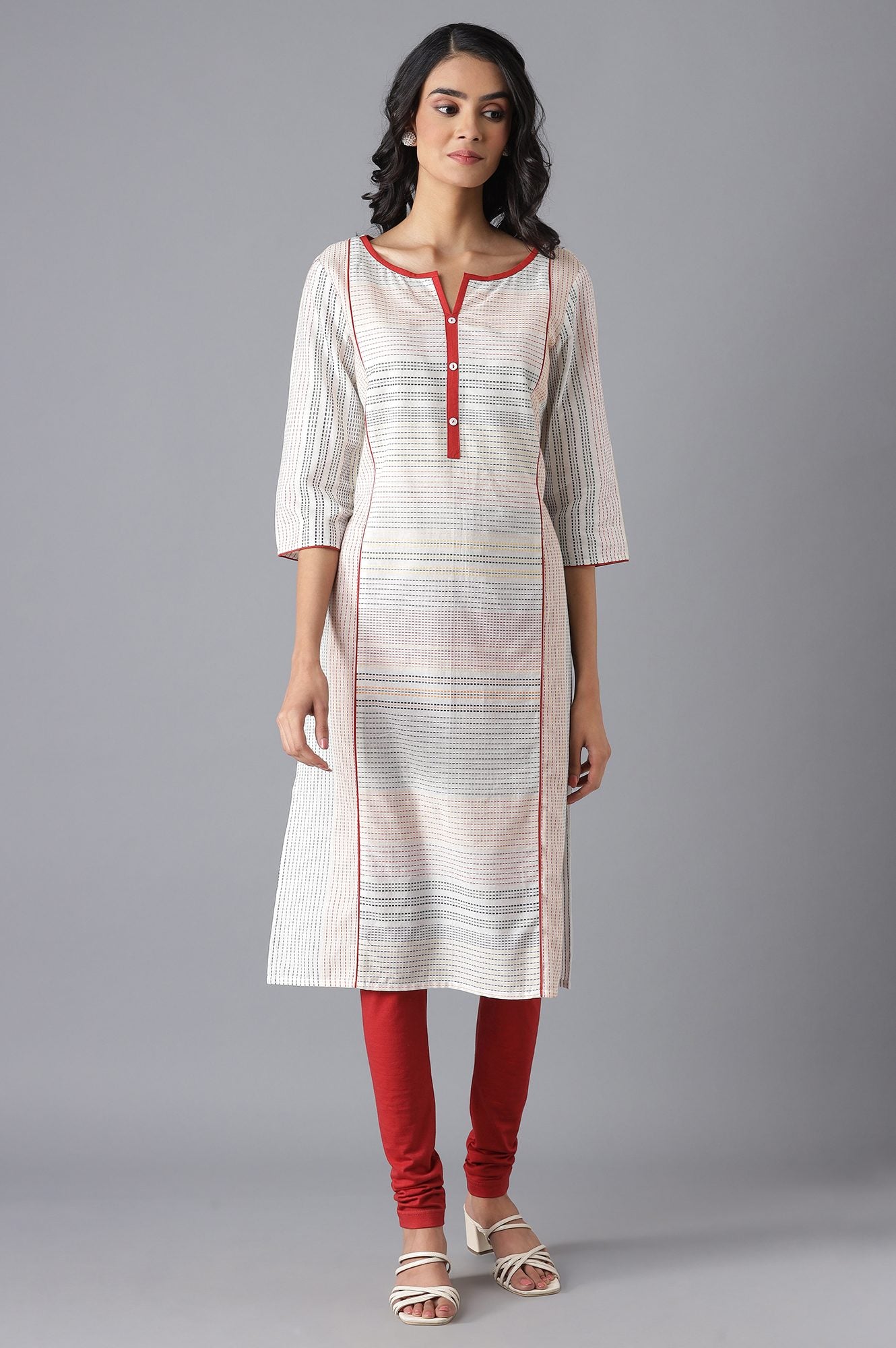 White Casual kurta