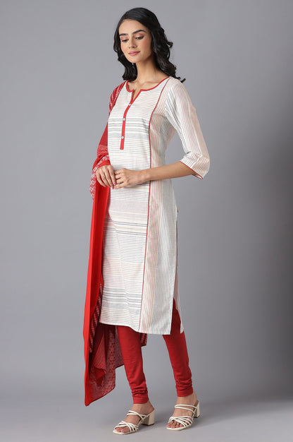 White Casual kurta