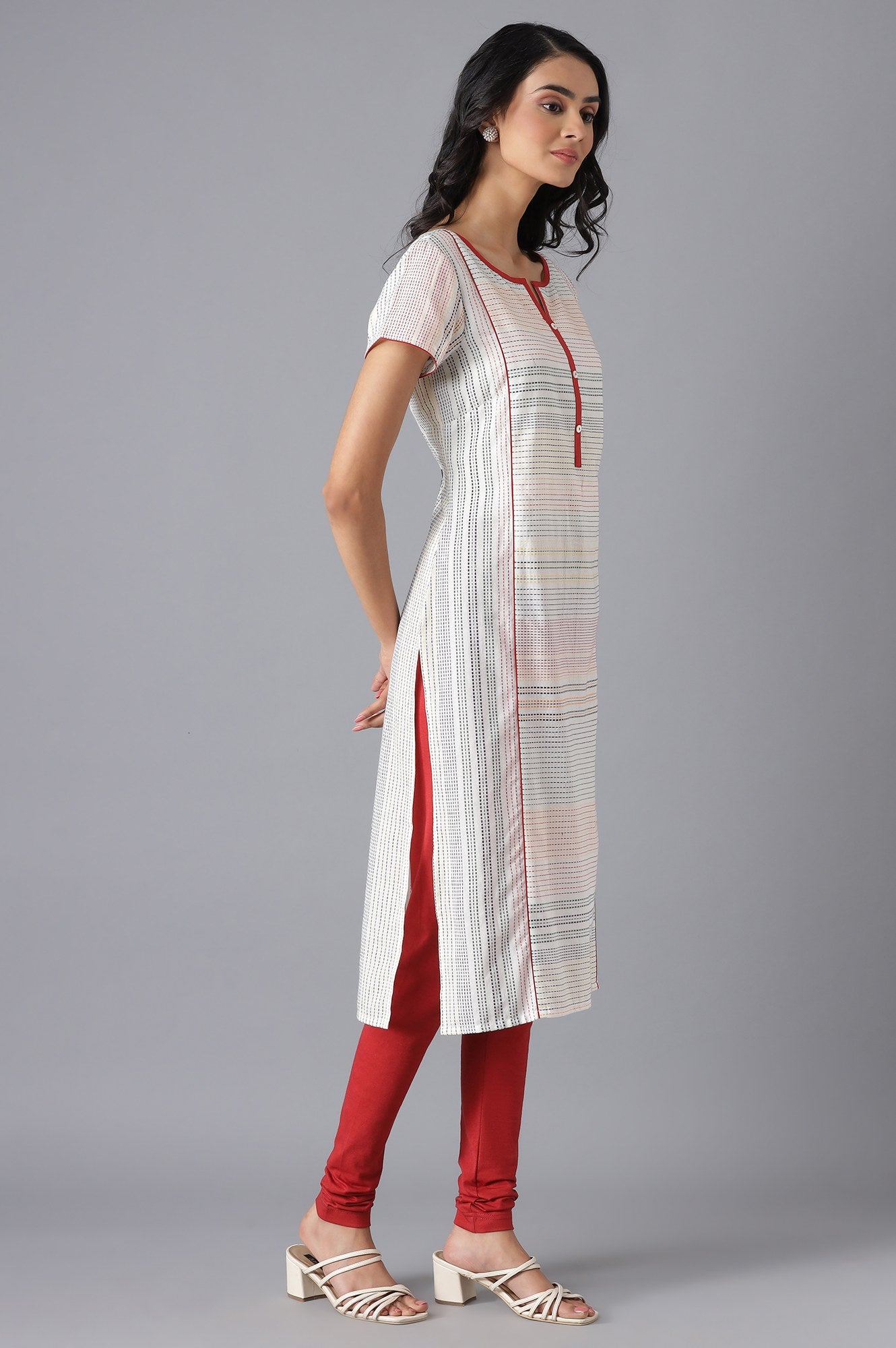 White Casual kurta