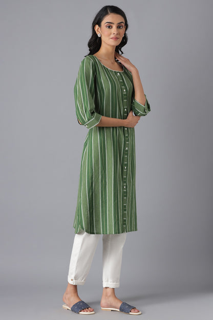 Green Casual kurta