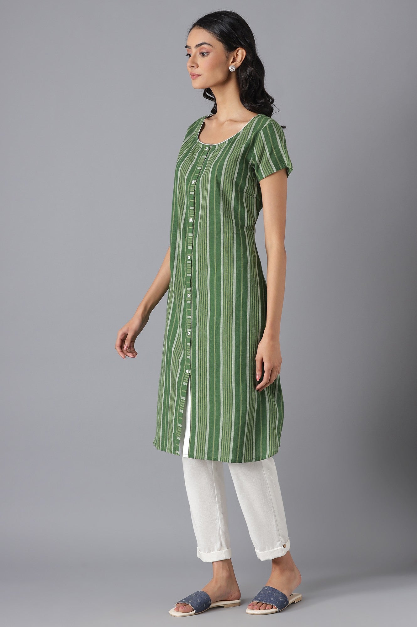 Green Casual kurta