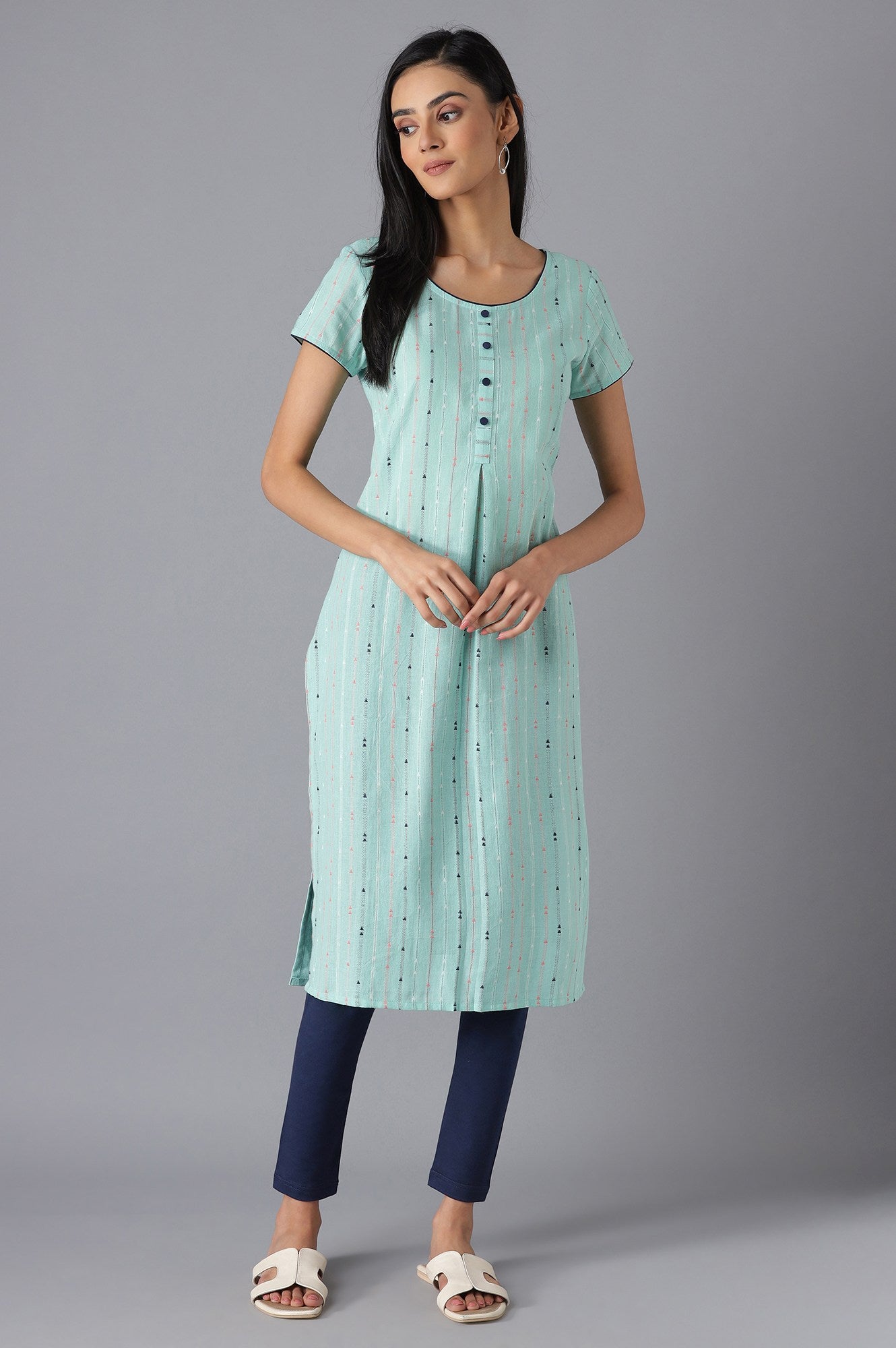 Green Casual kurta