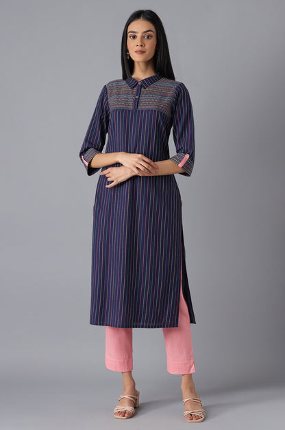 Navy Casual kurta