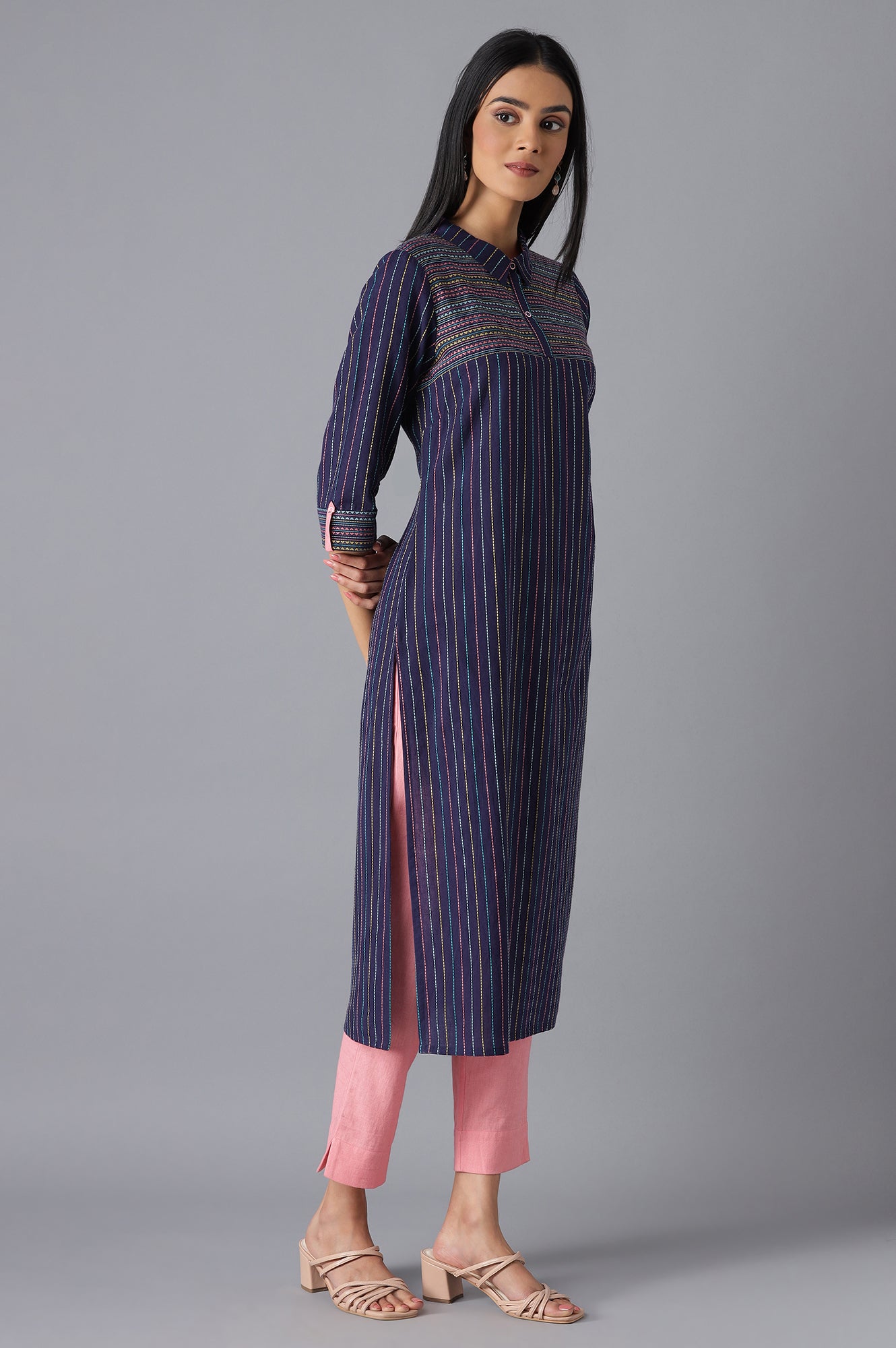 Navy Casual kurta