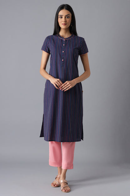 Navy Casual kurta