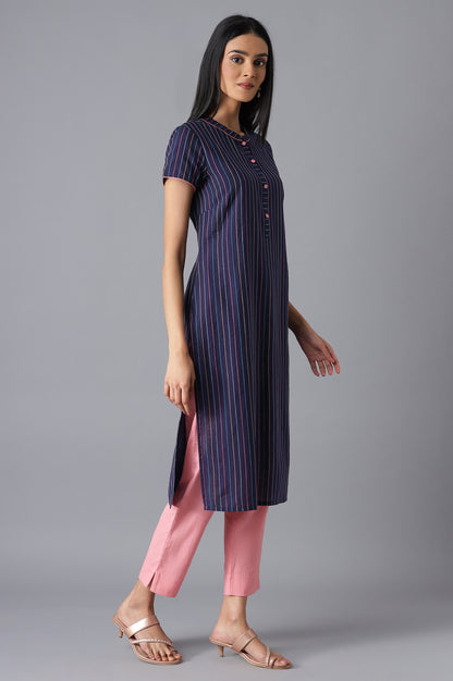 Navy Casual kurta