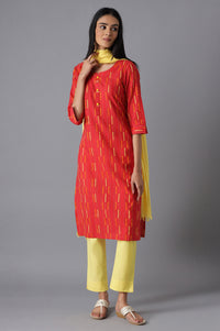 Red Casual kurta