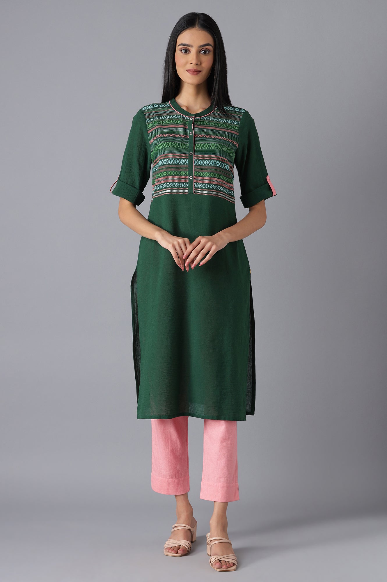 Green Casual kurta