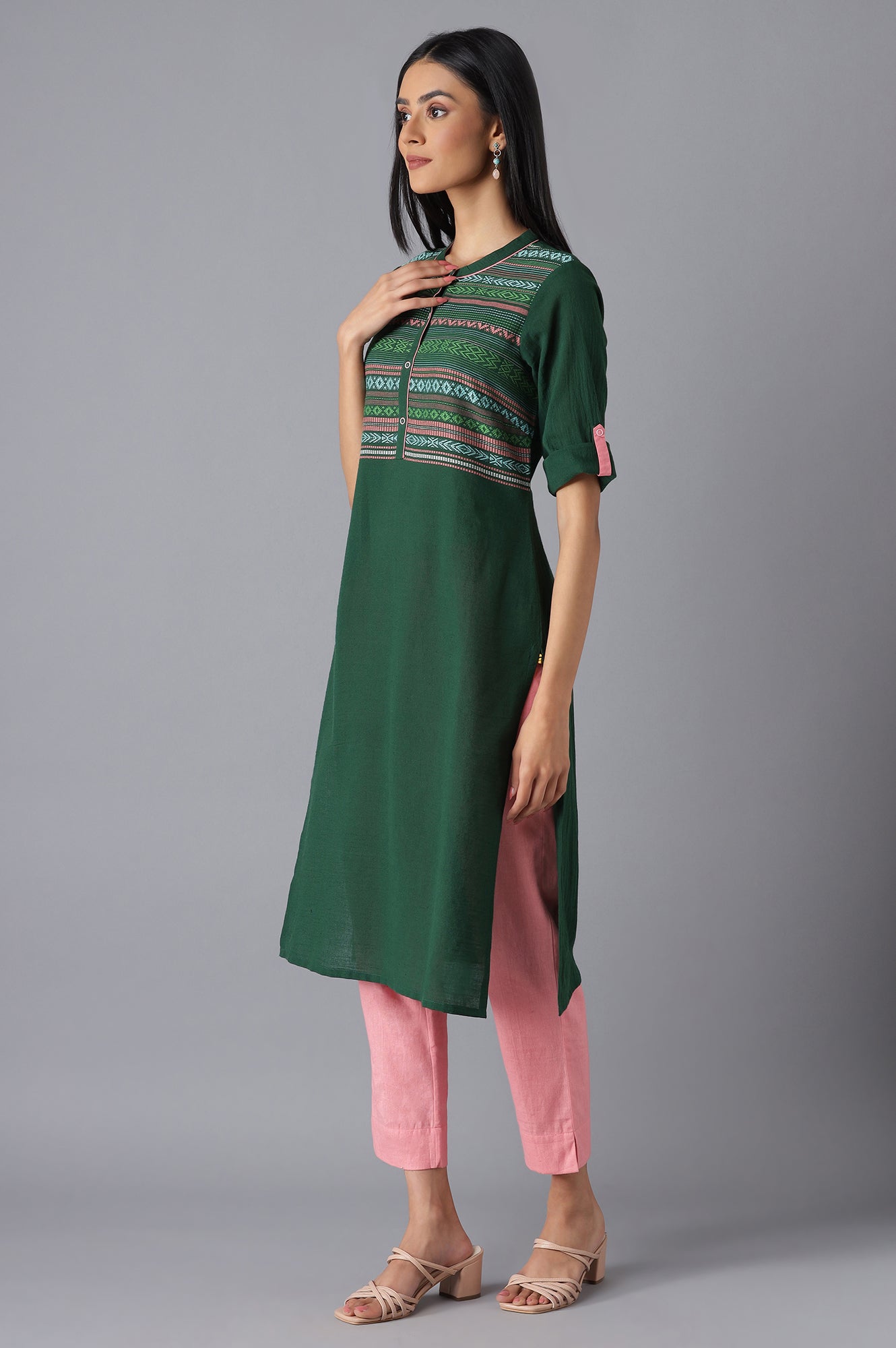 Green Casual kurta