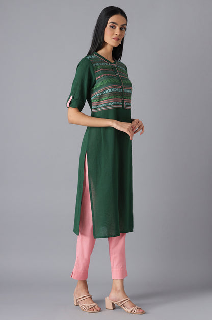 Green Casual kurta