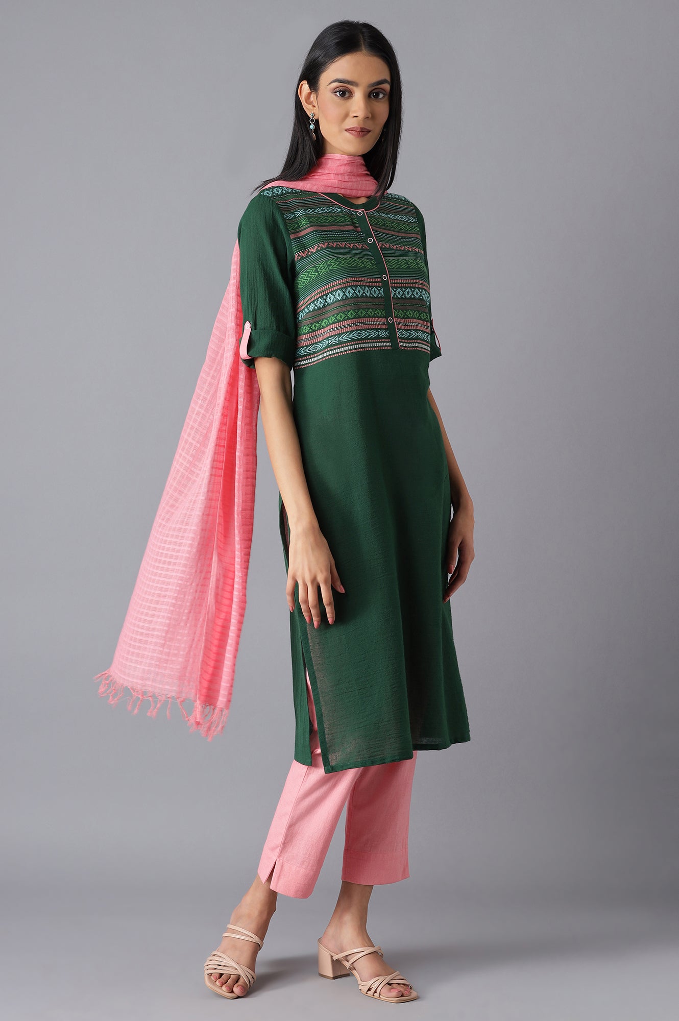 Green Casual kurta