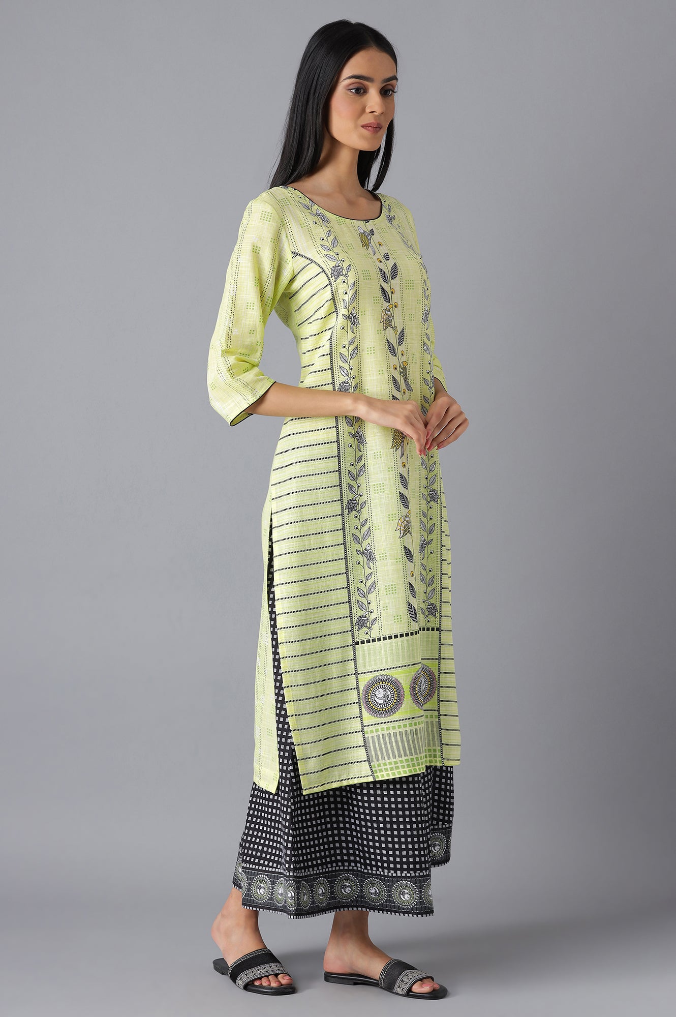 Yellow Modern Ethnic kurta