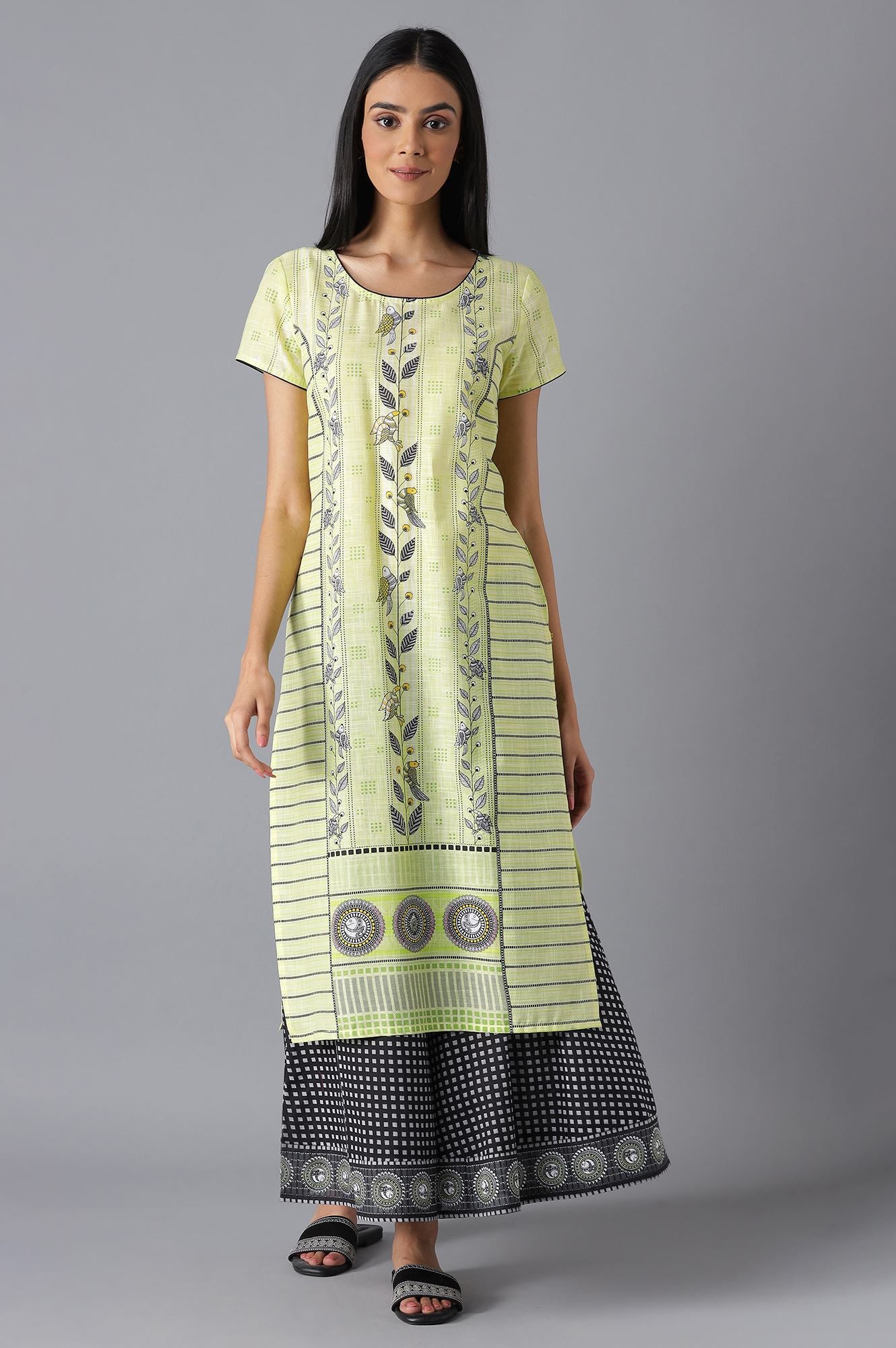 Yellow Modern Ethnic kurta