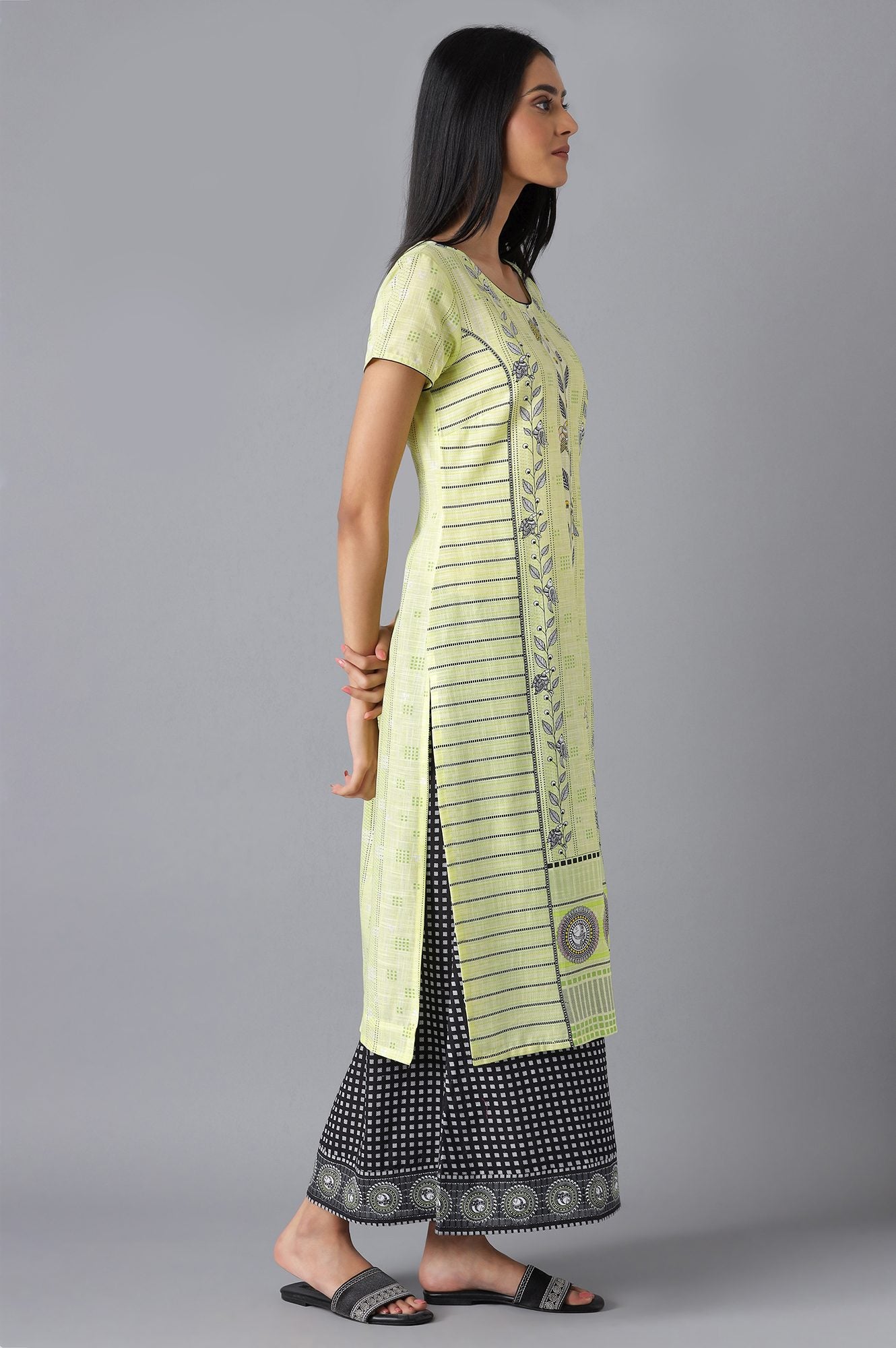 Yellow Modern Ethnic kurta