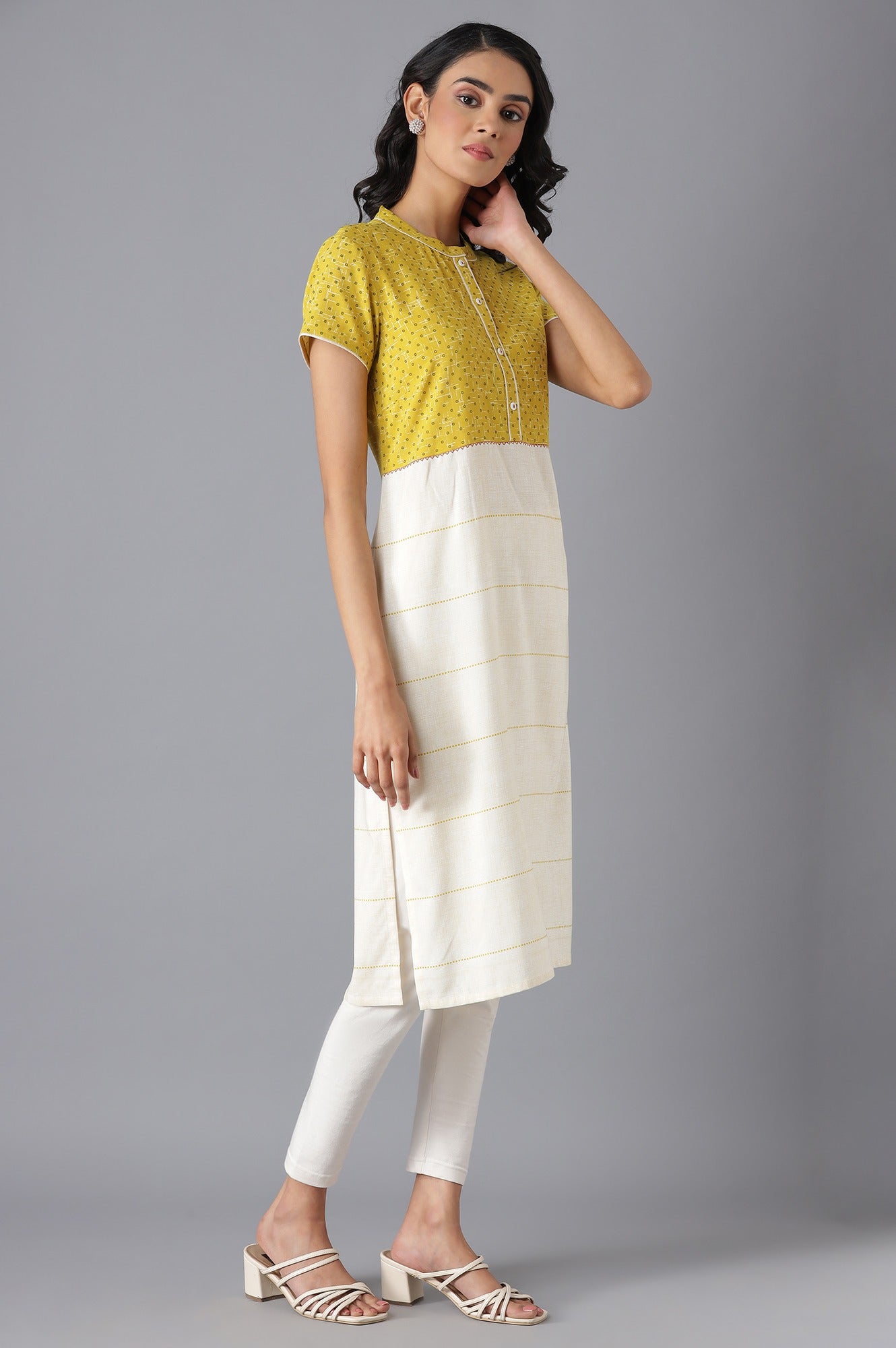 Yellow Modern Ethnic kurta