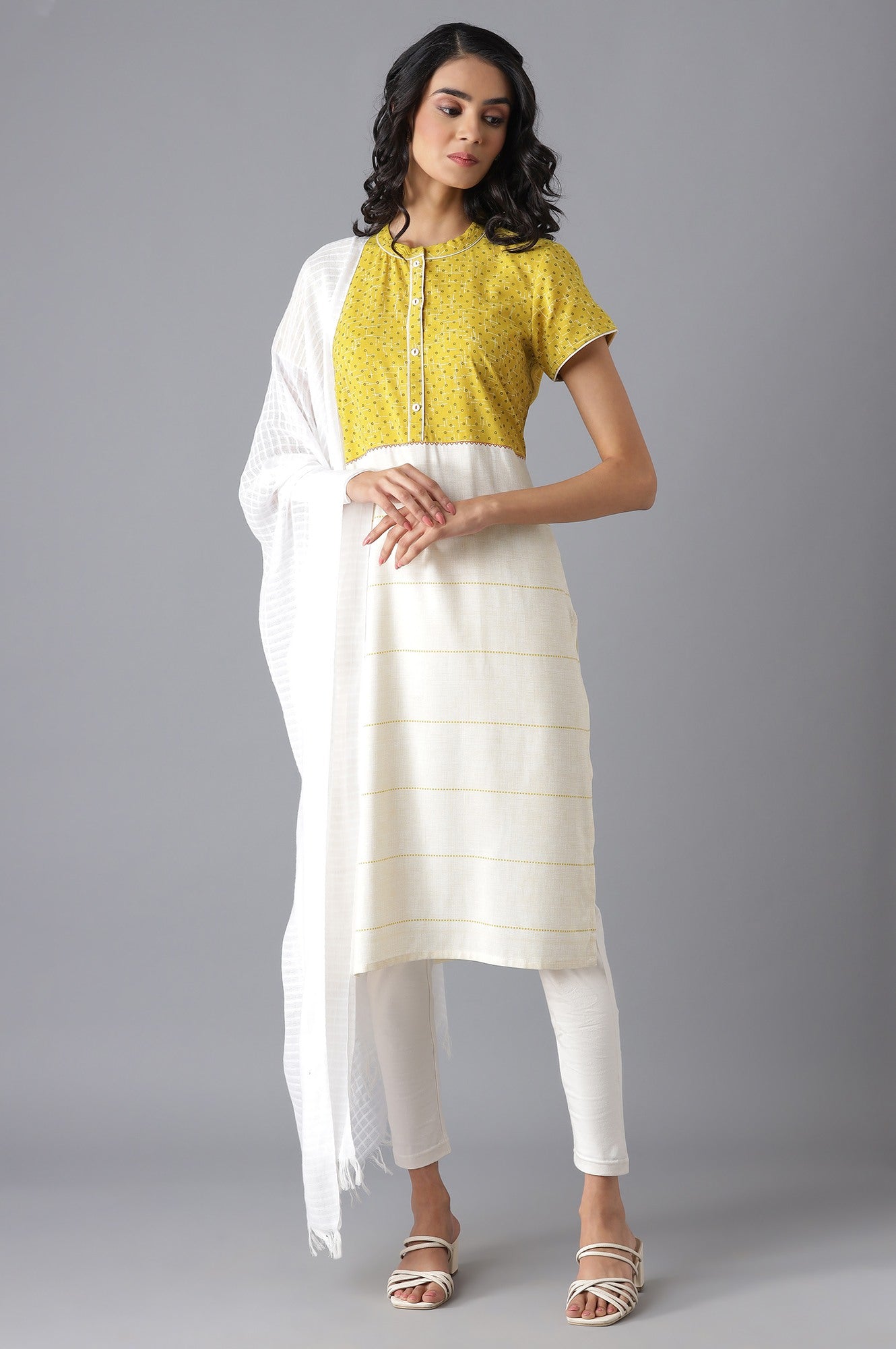 Yellow Modern Ethnic kurta