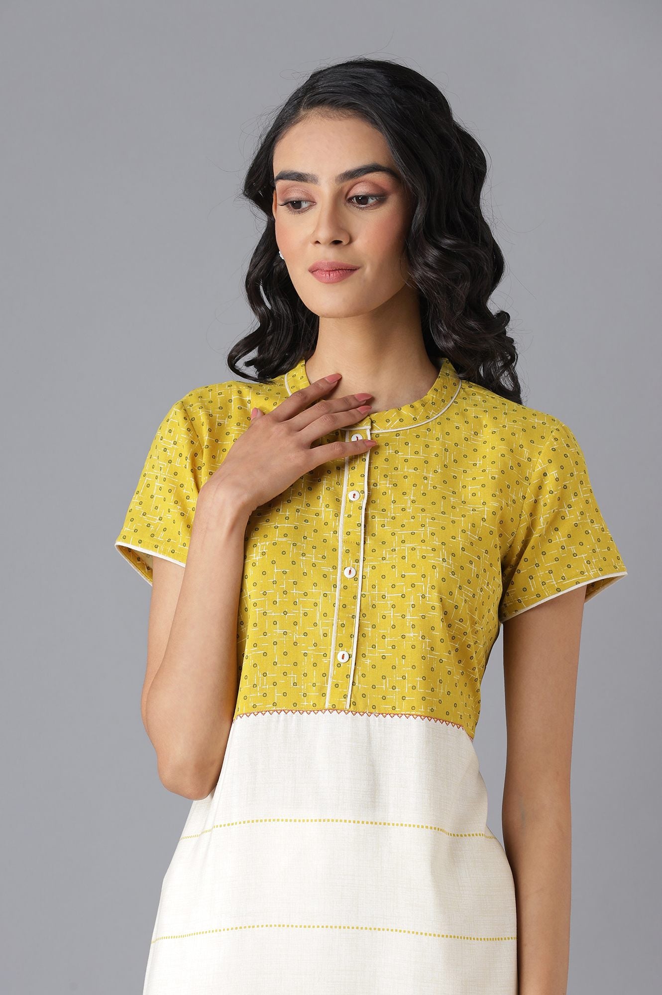 Yellow Modern Ethnic kurta