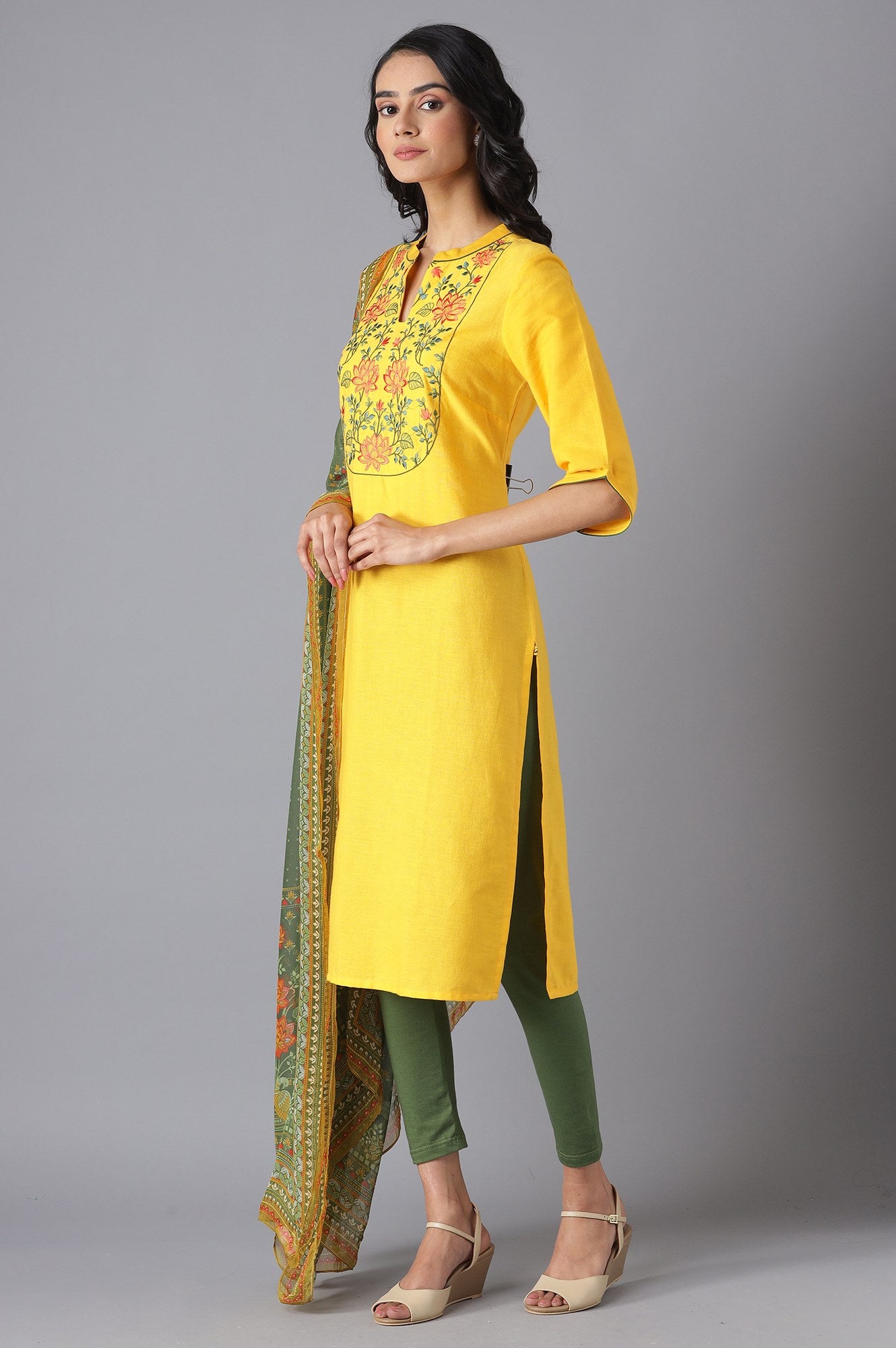 Yellow Modern Ethnic kurta