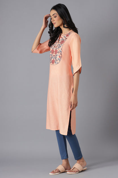 Peach Modern Ethnic kurta