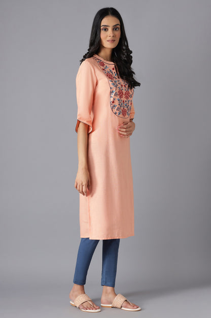 Peach Modern Ethnic kurta