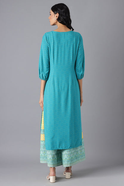 Blue Printed kurta