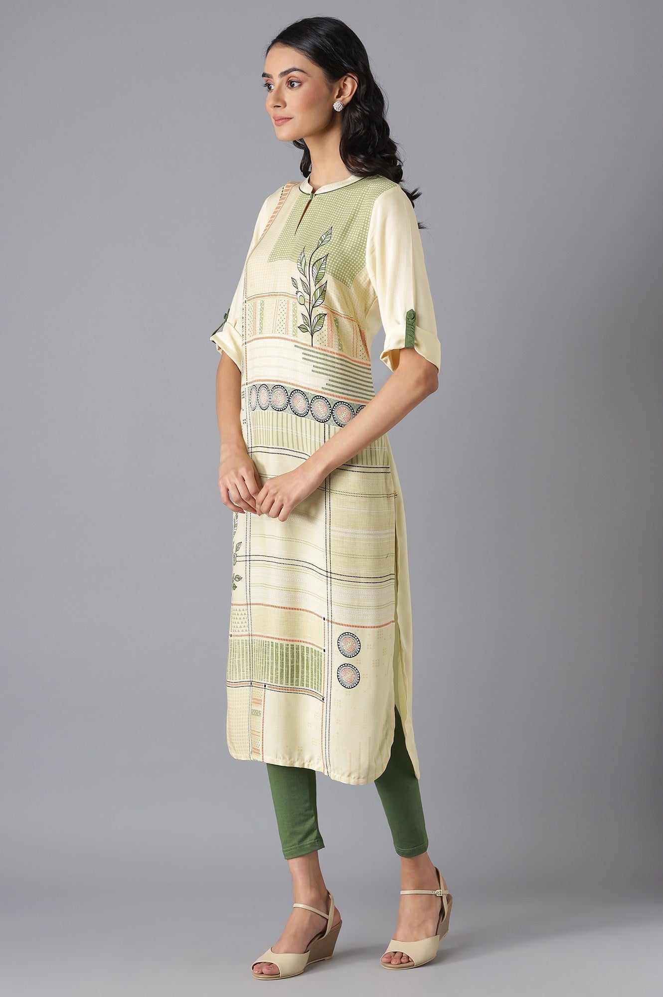 Green Modern Ethnic kurta