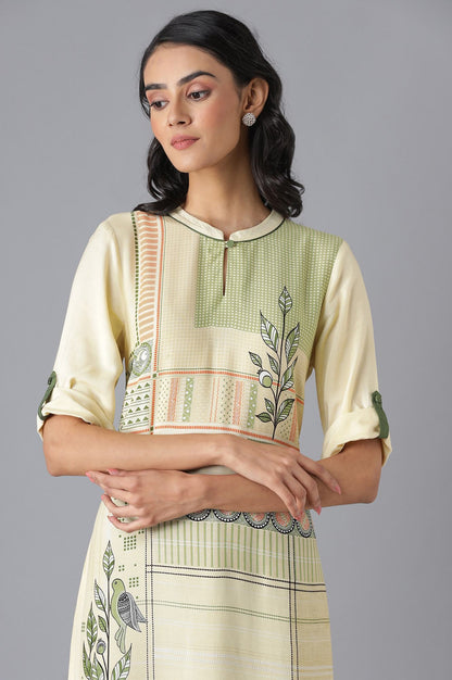 Green Modern Ethnic kurta