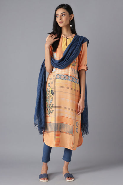 Orange Modern Ethnic kurta