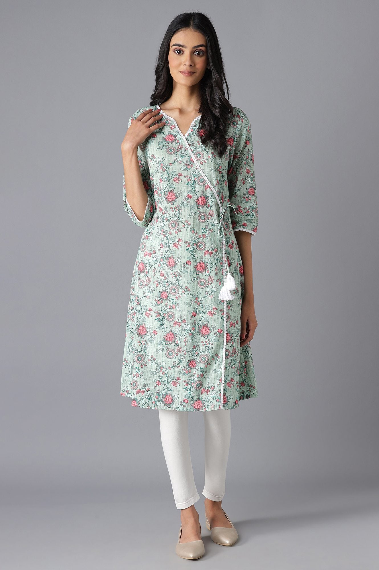 Green Modern Ethnic kurta