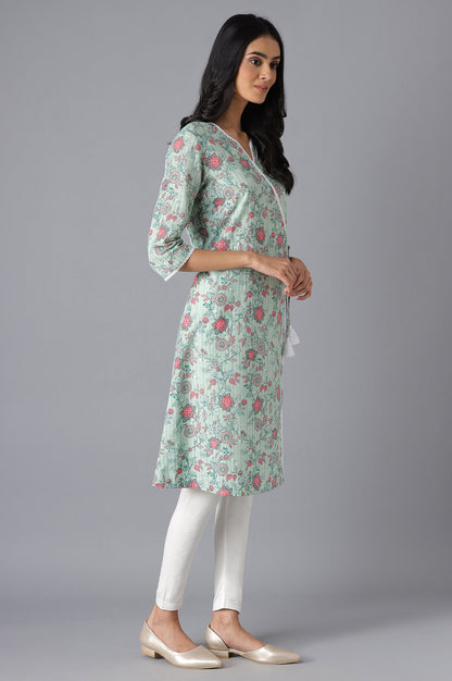 Green Modern Ethnic kurta