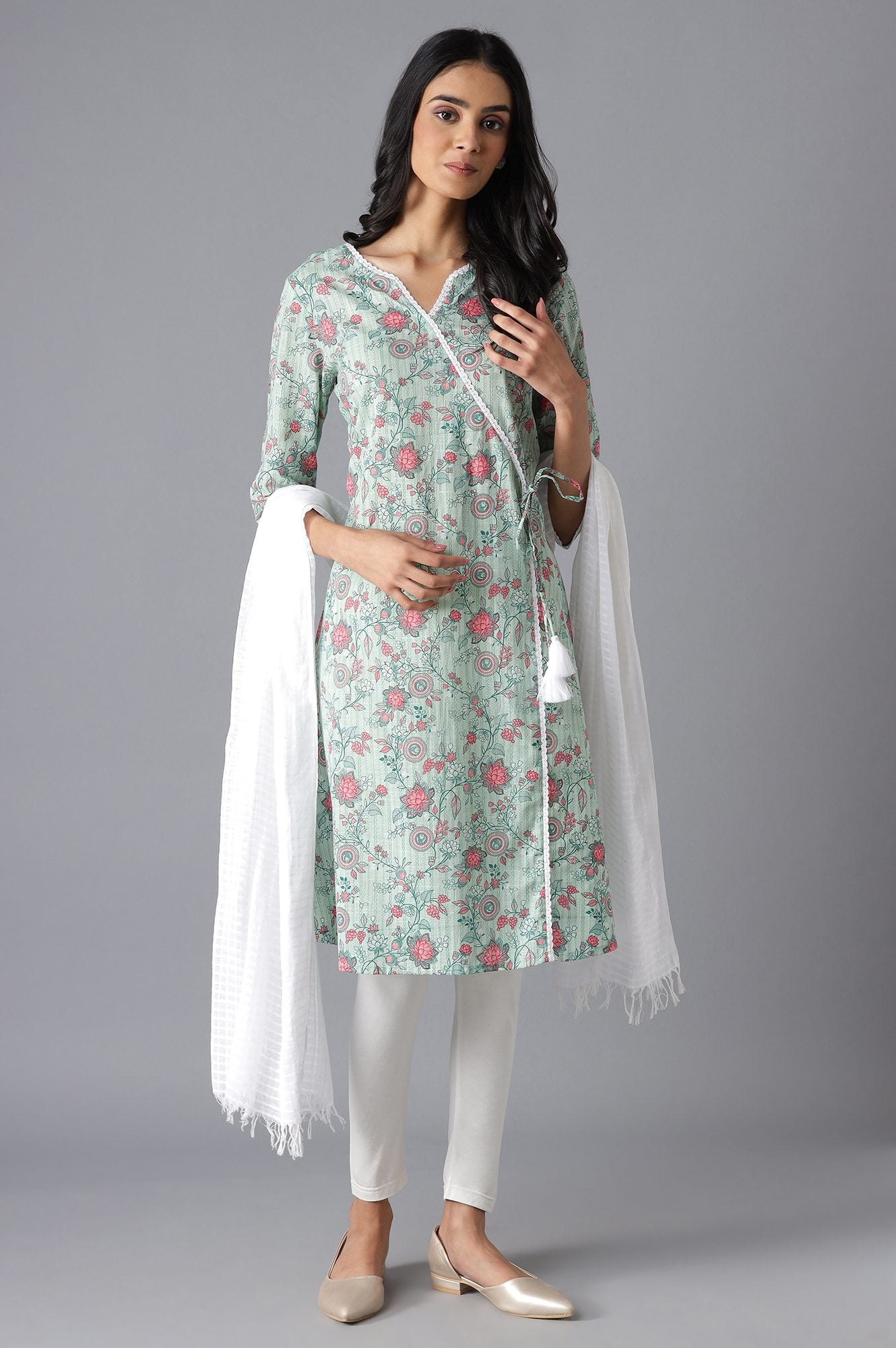 Green Modern Ethnic kurta