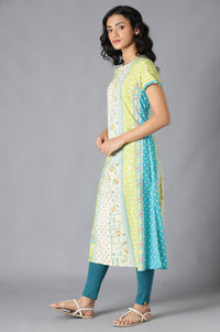 Multi Cotton Printed kurta