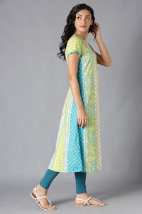 Multi Cotton Printed kurta