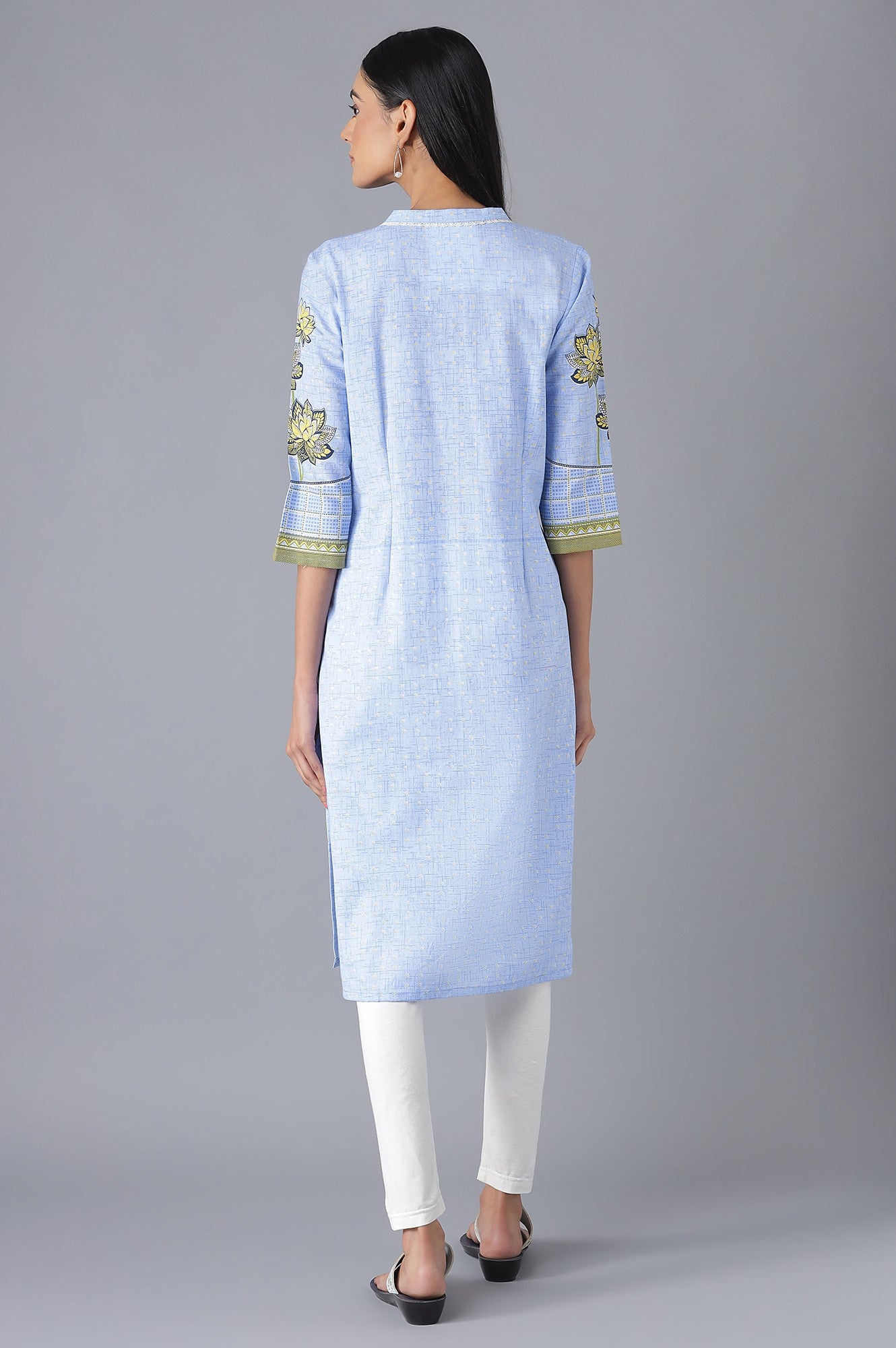 Blue Printed kurta