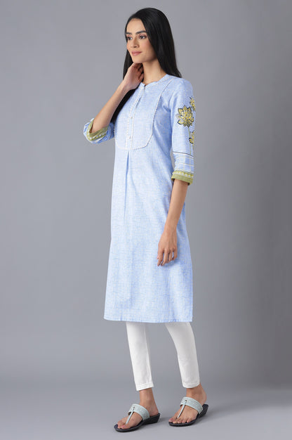 Blue Printed kurta