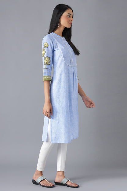 Blue Printed kurta