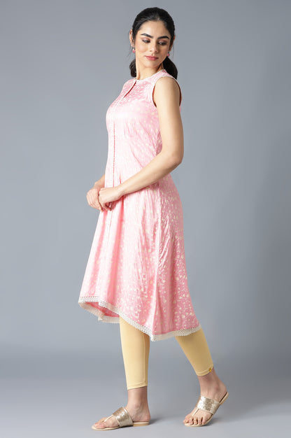 Pink Printed kurta