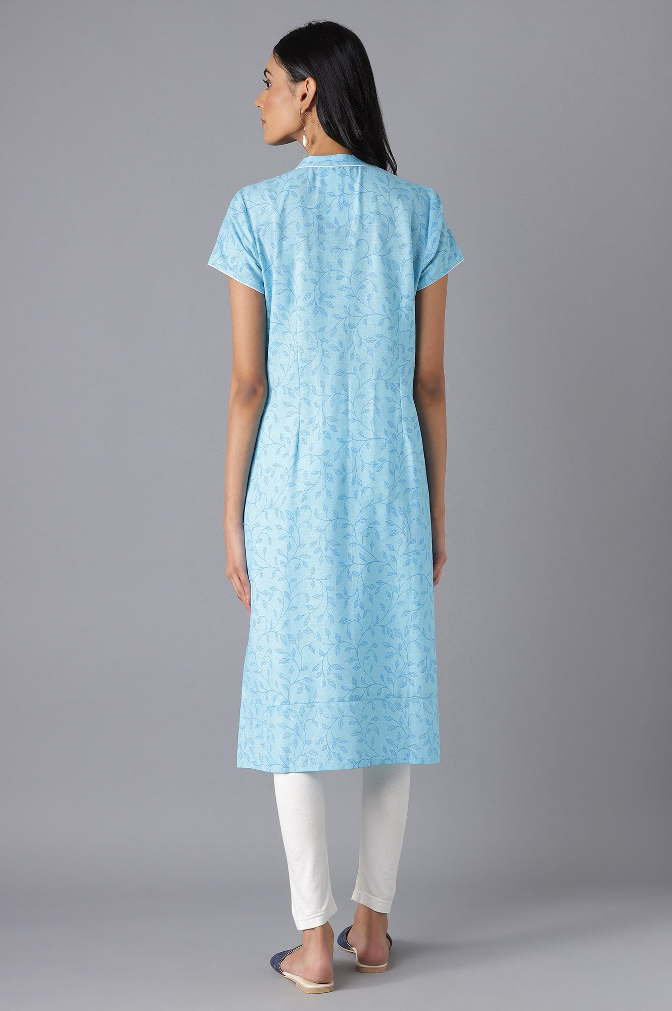 Blue Printed kurta