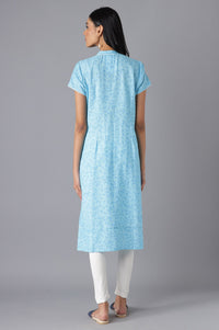 Blue Printed kurta