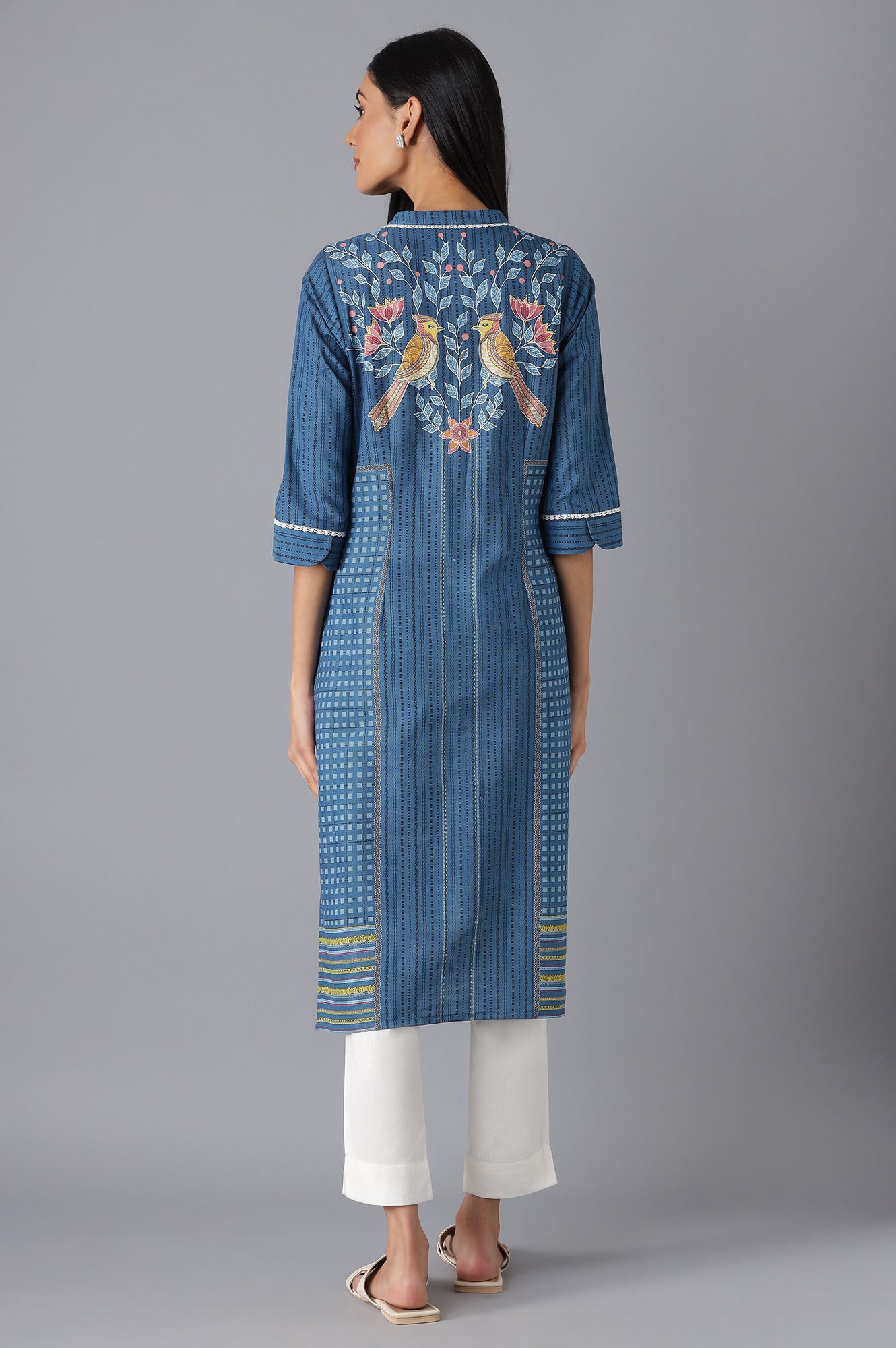 Blue Printed kurta