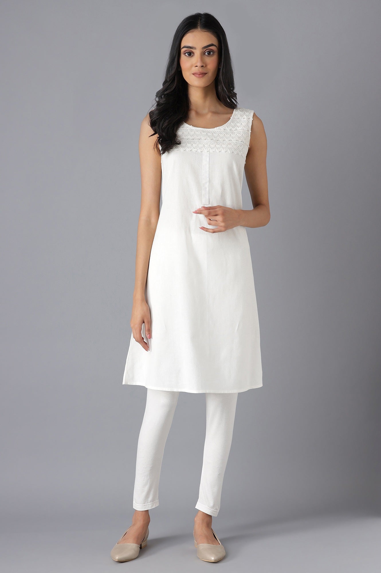 White Ethnic kurta