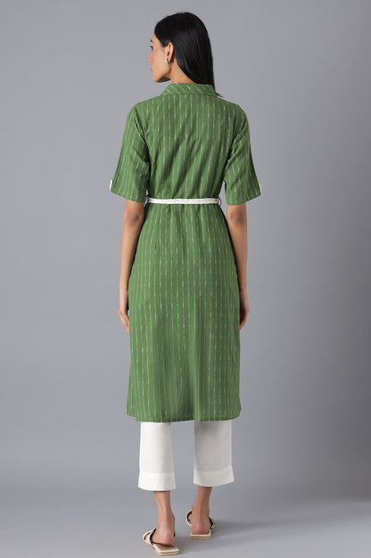 Green Ethnic kurta