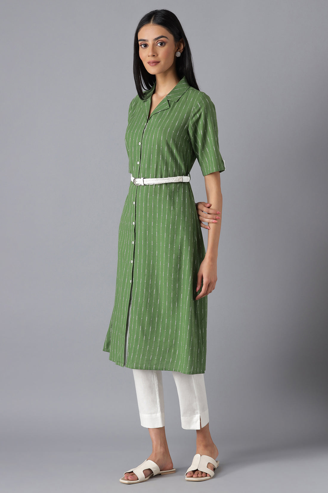 Green Ethnic kurta