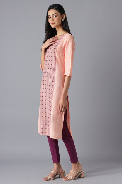 Peach Ethnic kurta