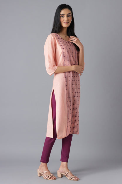 Peach Ethnic kurta